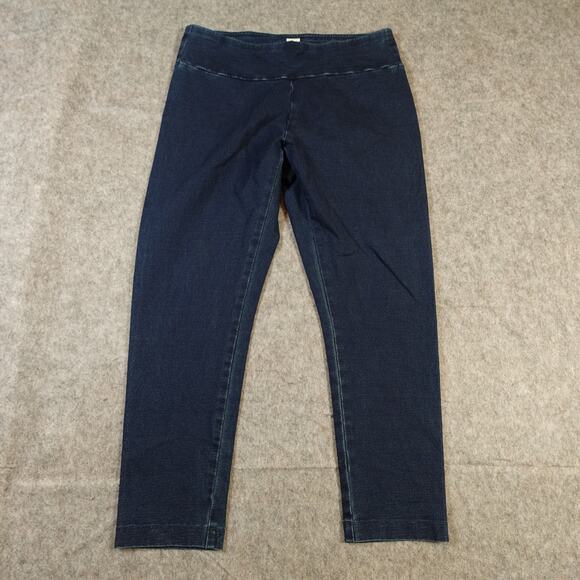 J. Jill Jeans Womens Extra Small Indigo Jeggings Skinny Stretch Blue Cropped 23" - Picture 1 of 10